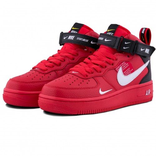 air force 1 mid lv8 university red